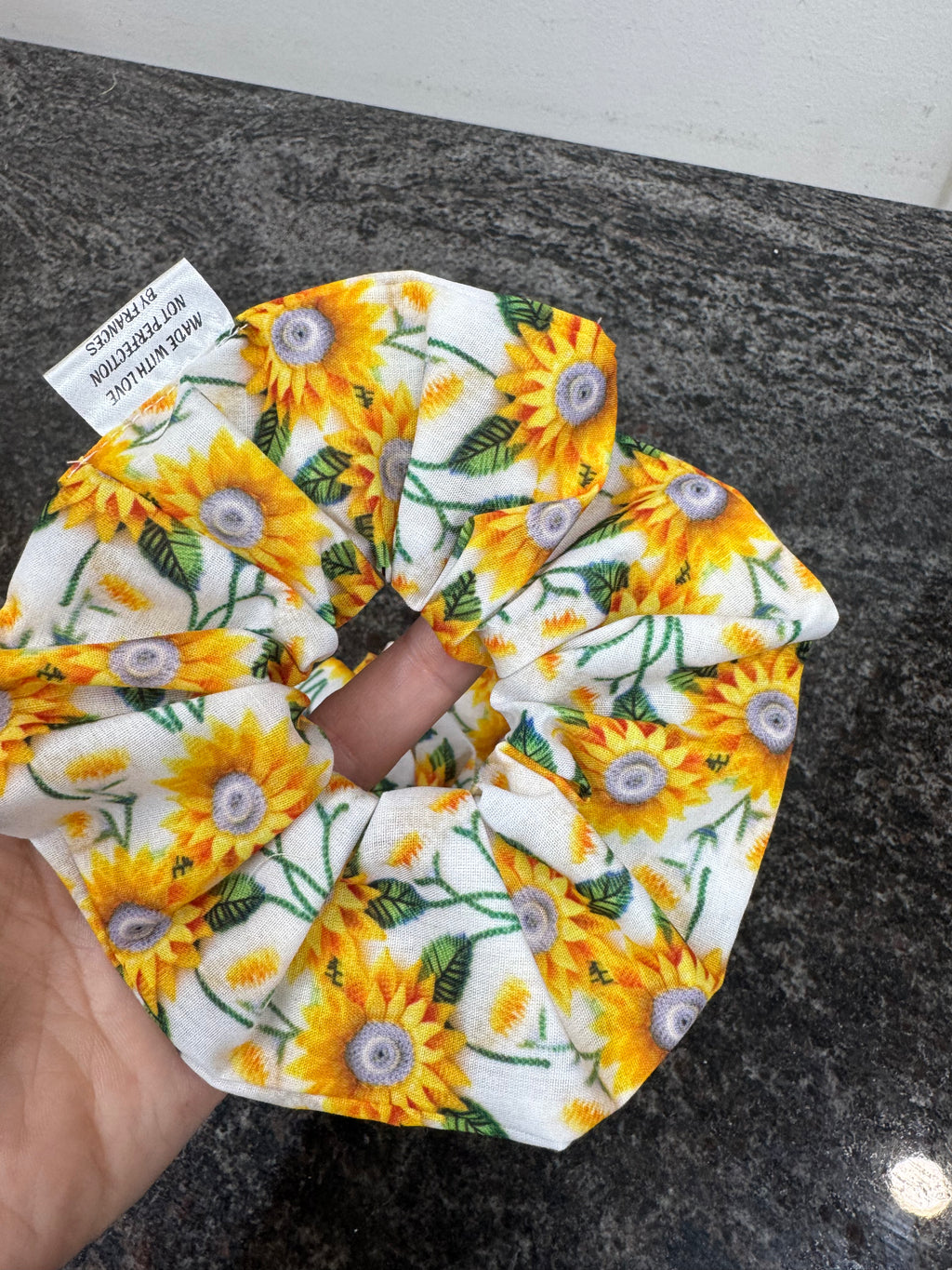 Sunflower scrunchies