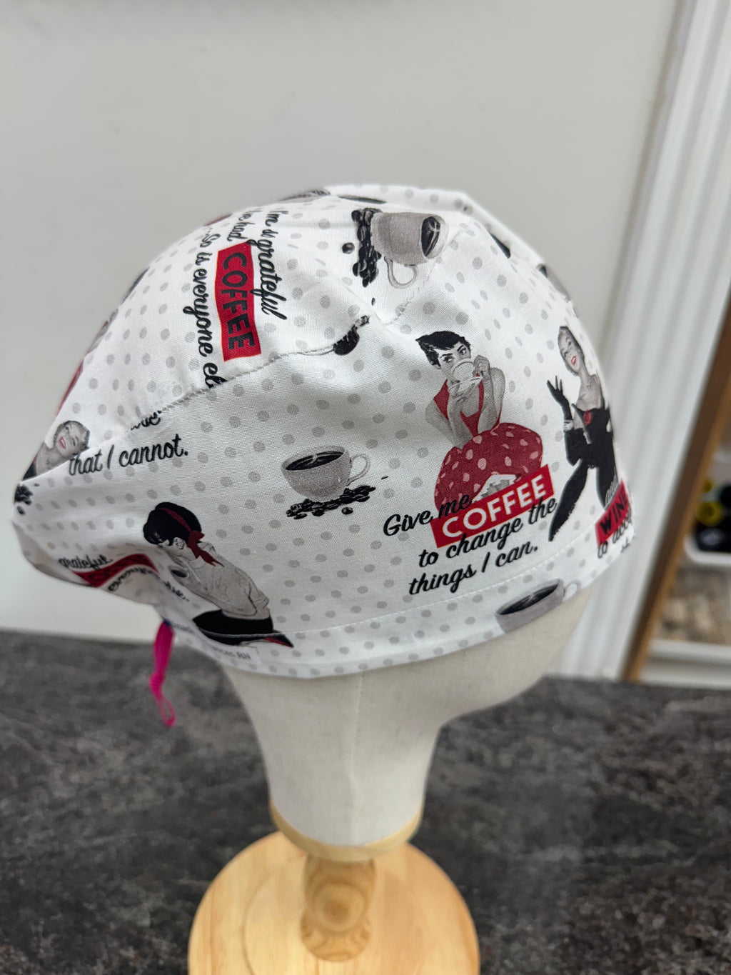 Wine and coffee European scrub cap