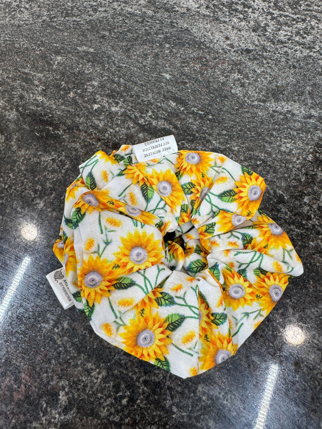 Sunflower scrunchies