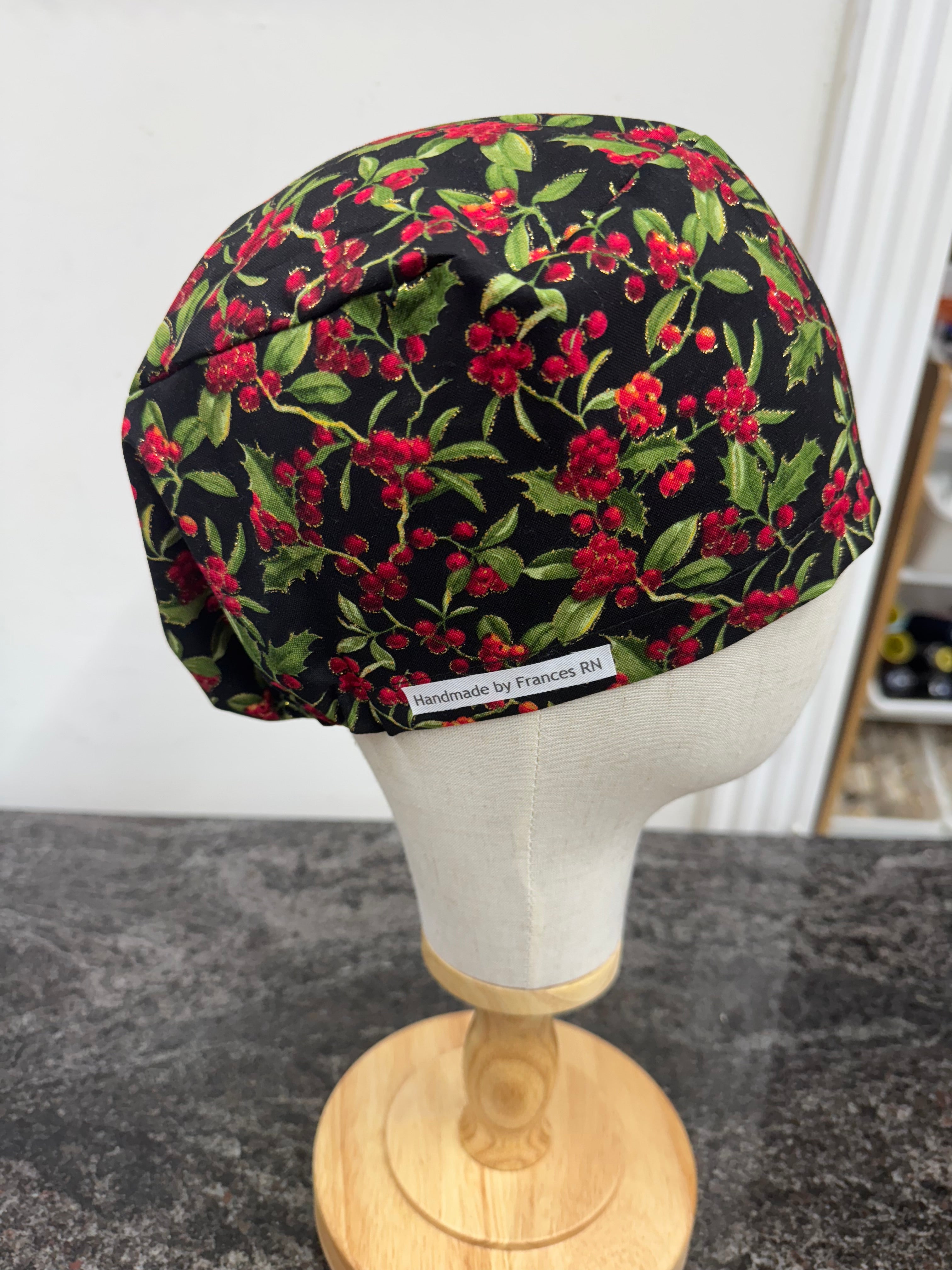 Christmas European scrub cap