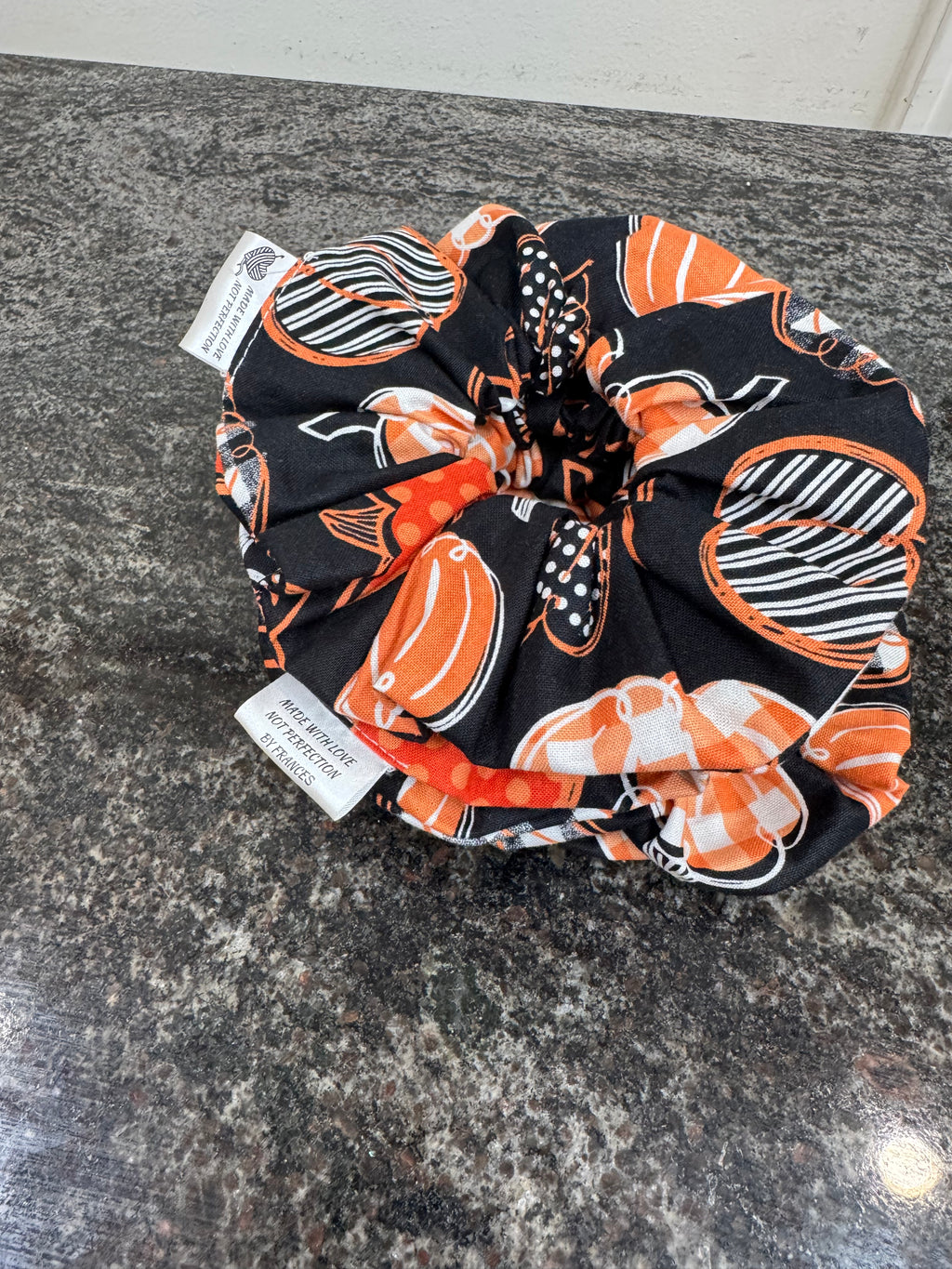 Pumpkin scrunchies