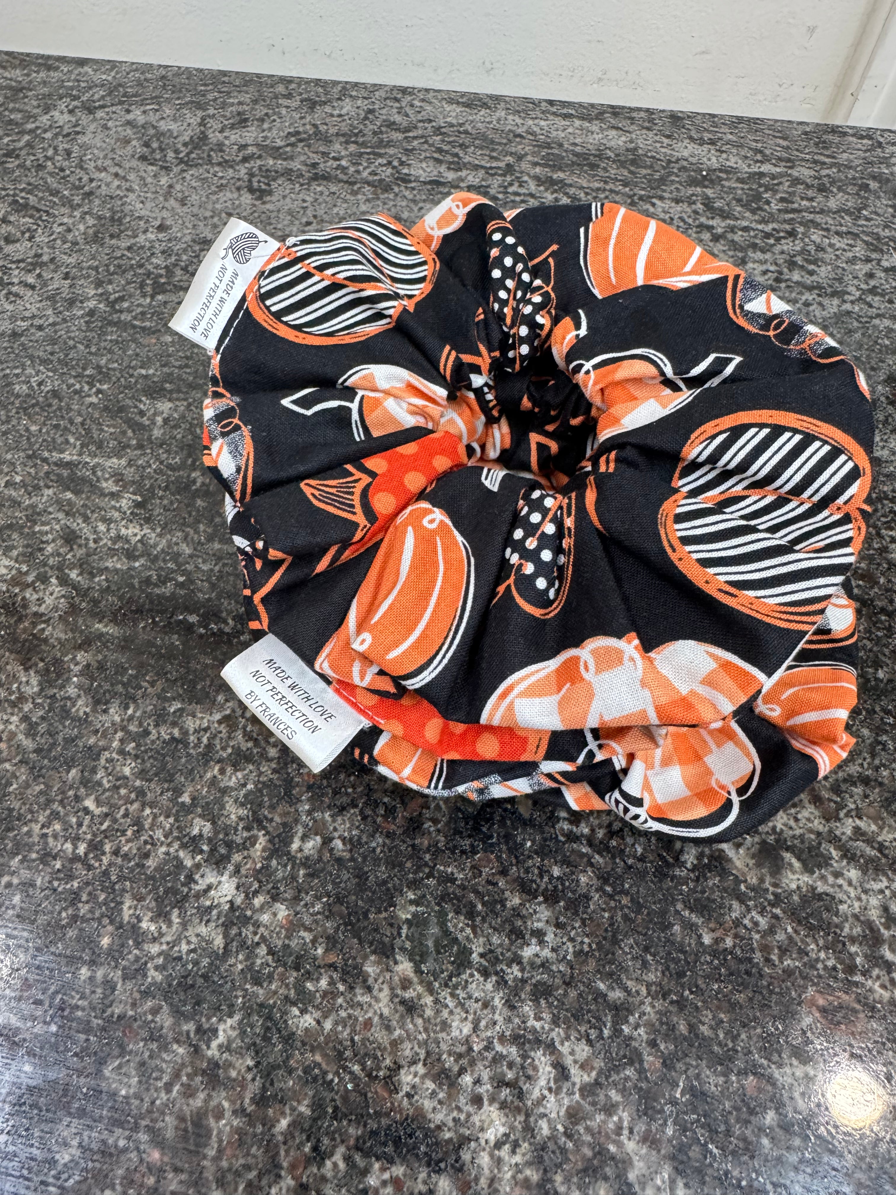 Pumpkin scrunchies