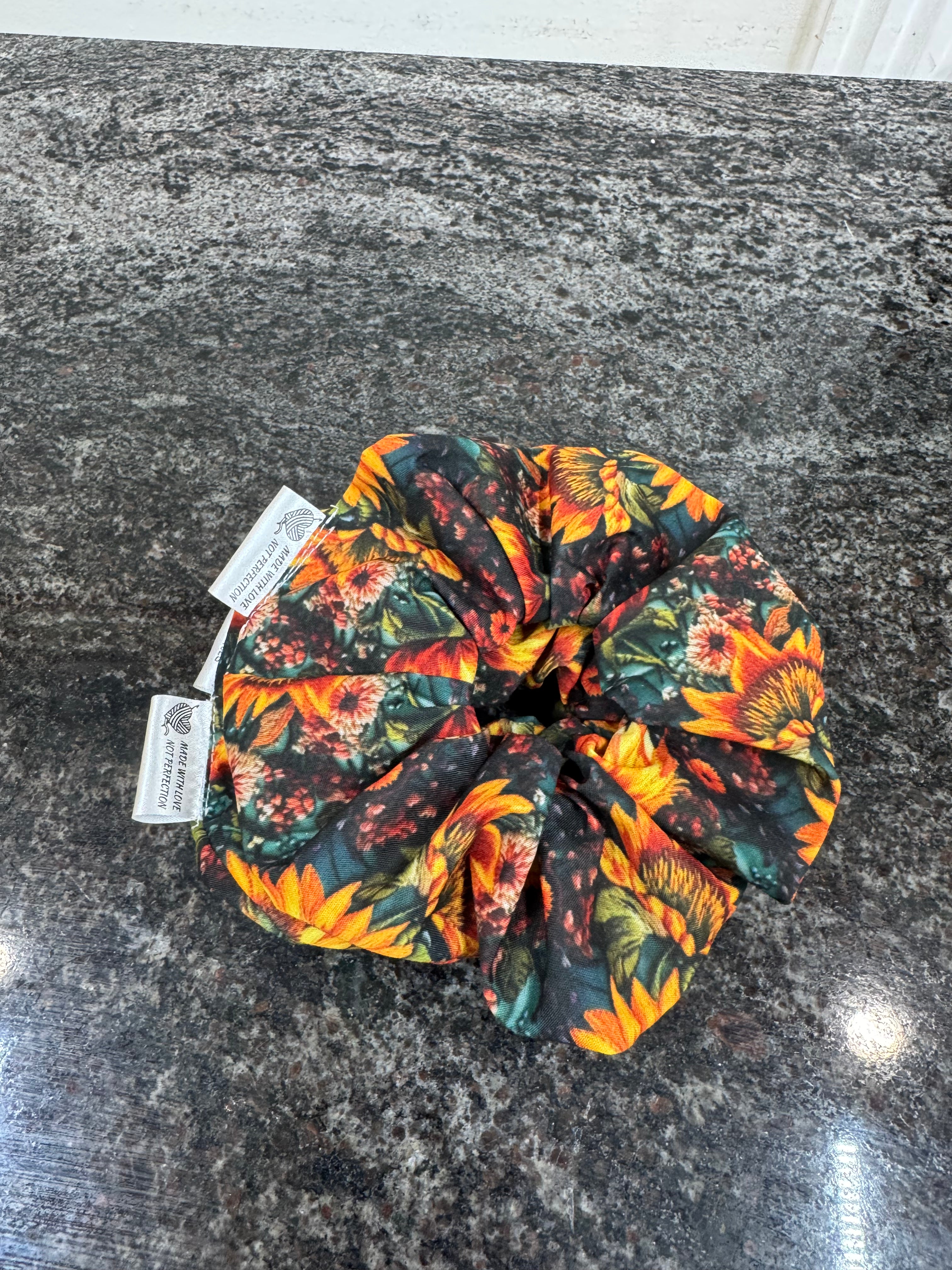 Sunflower scrunchies