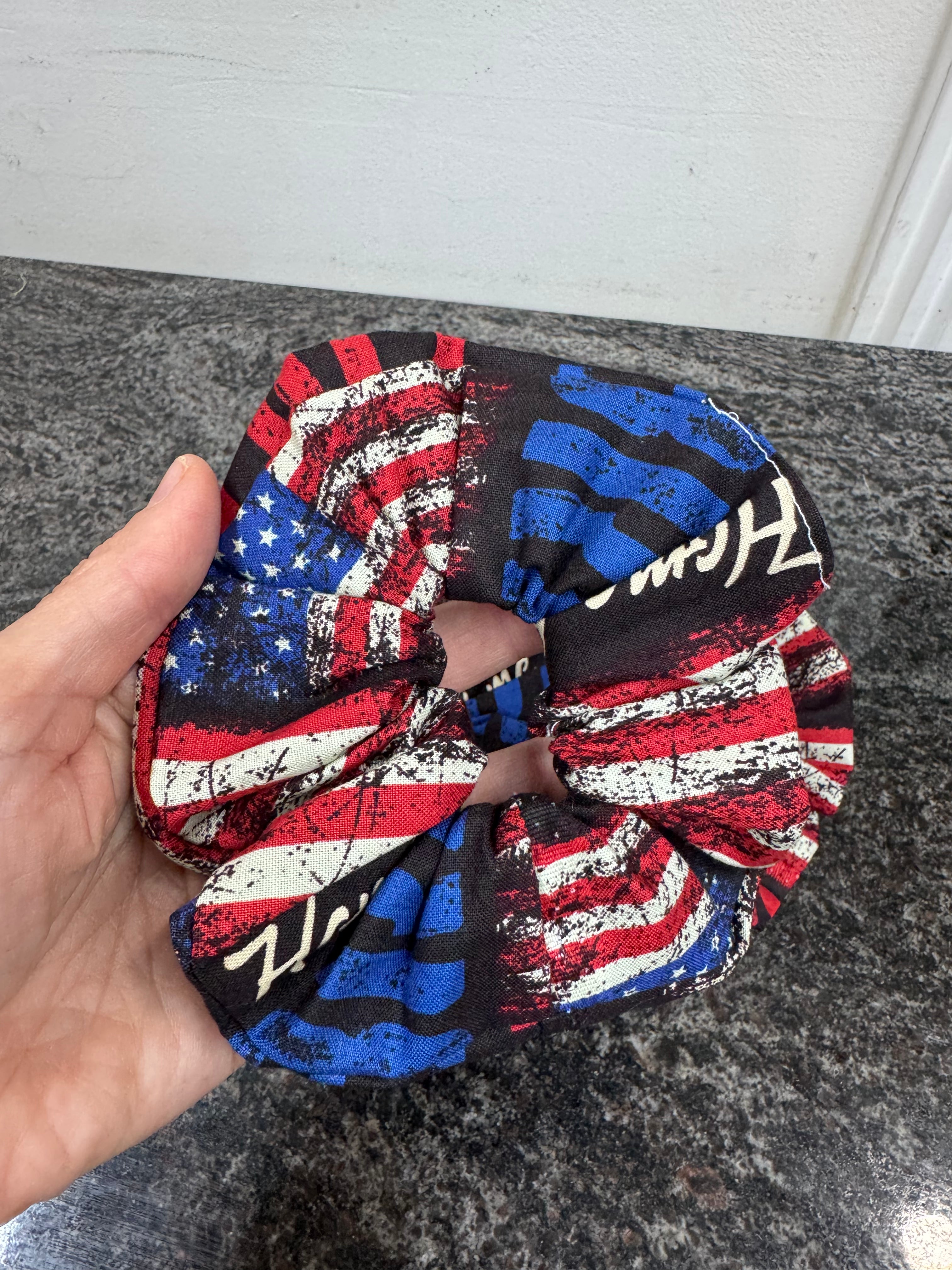 Patriotic scrunchies
