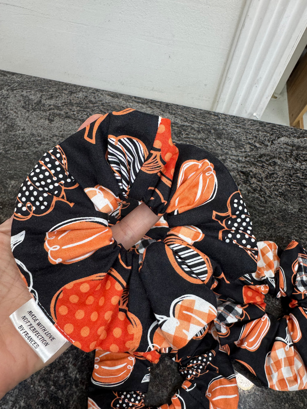 Pumpkin scrunchies