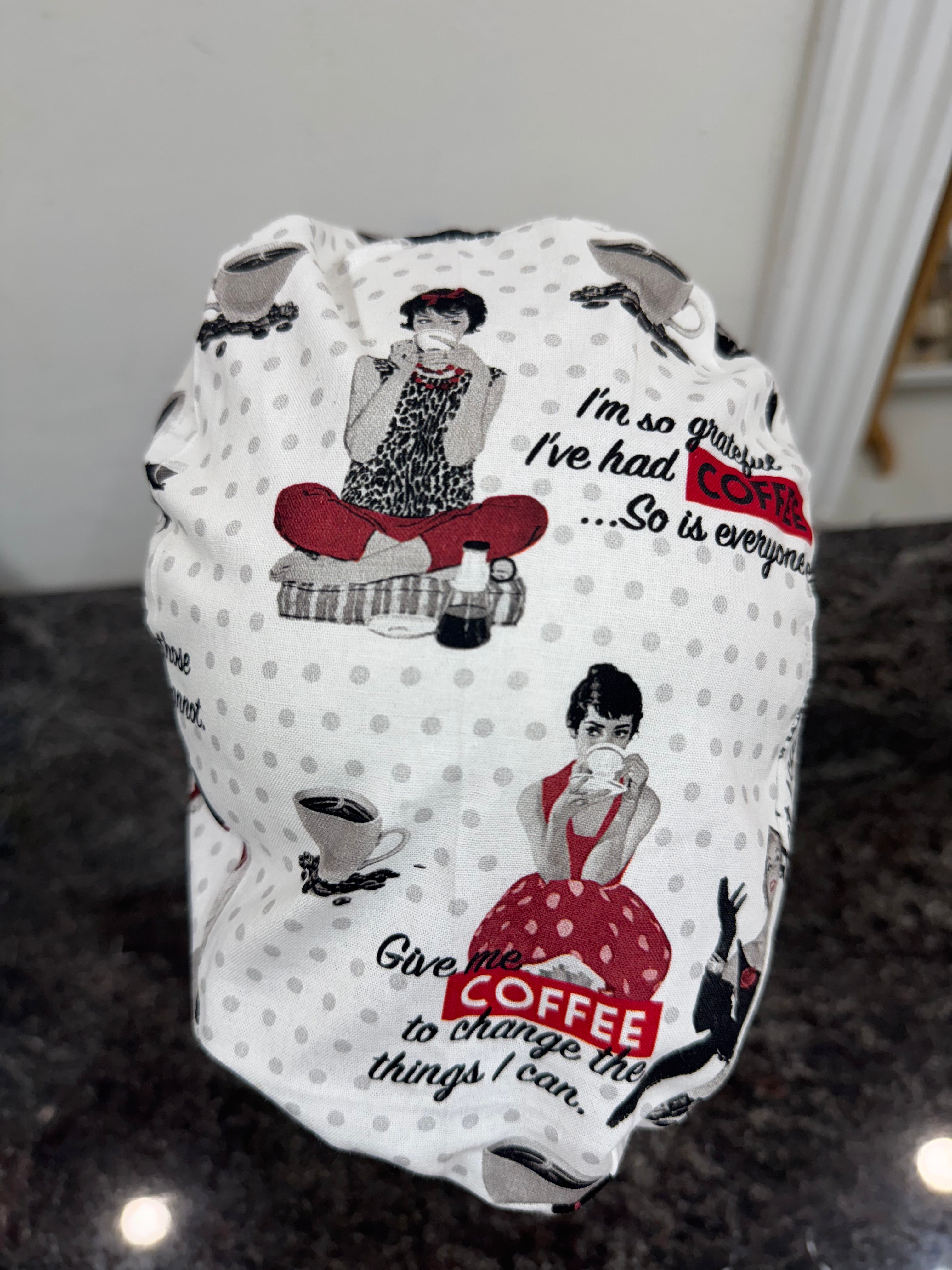 Wine and coffee European scrub cap