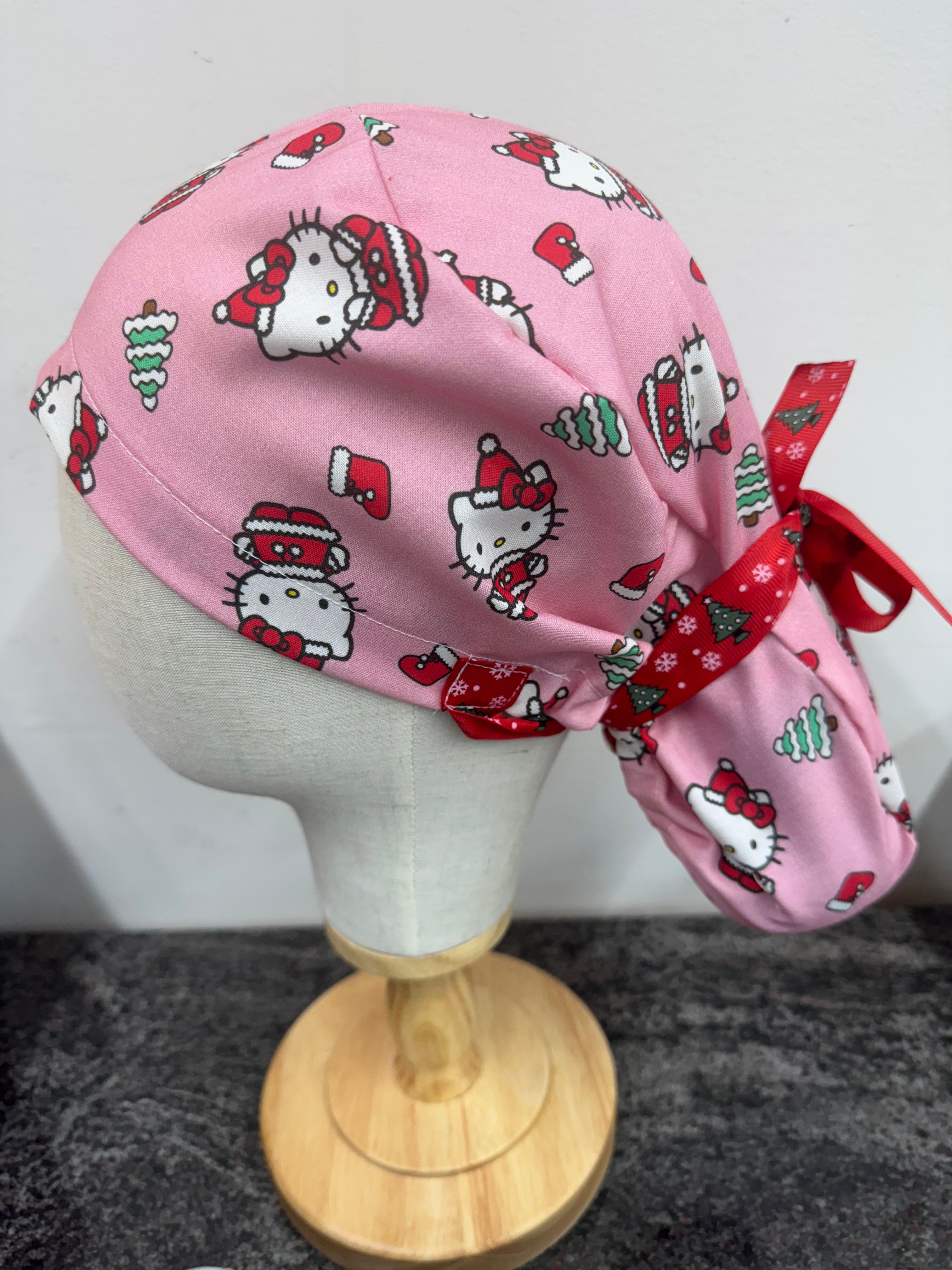 Pony tail scrub cap