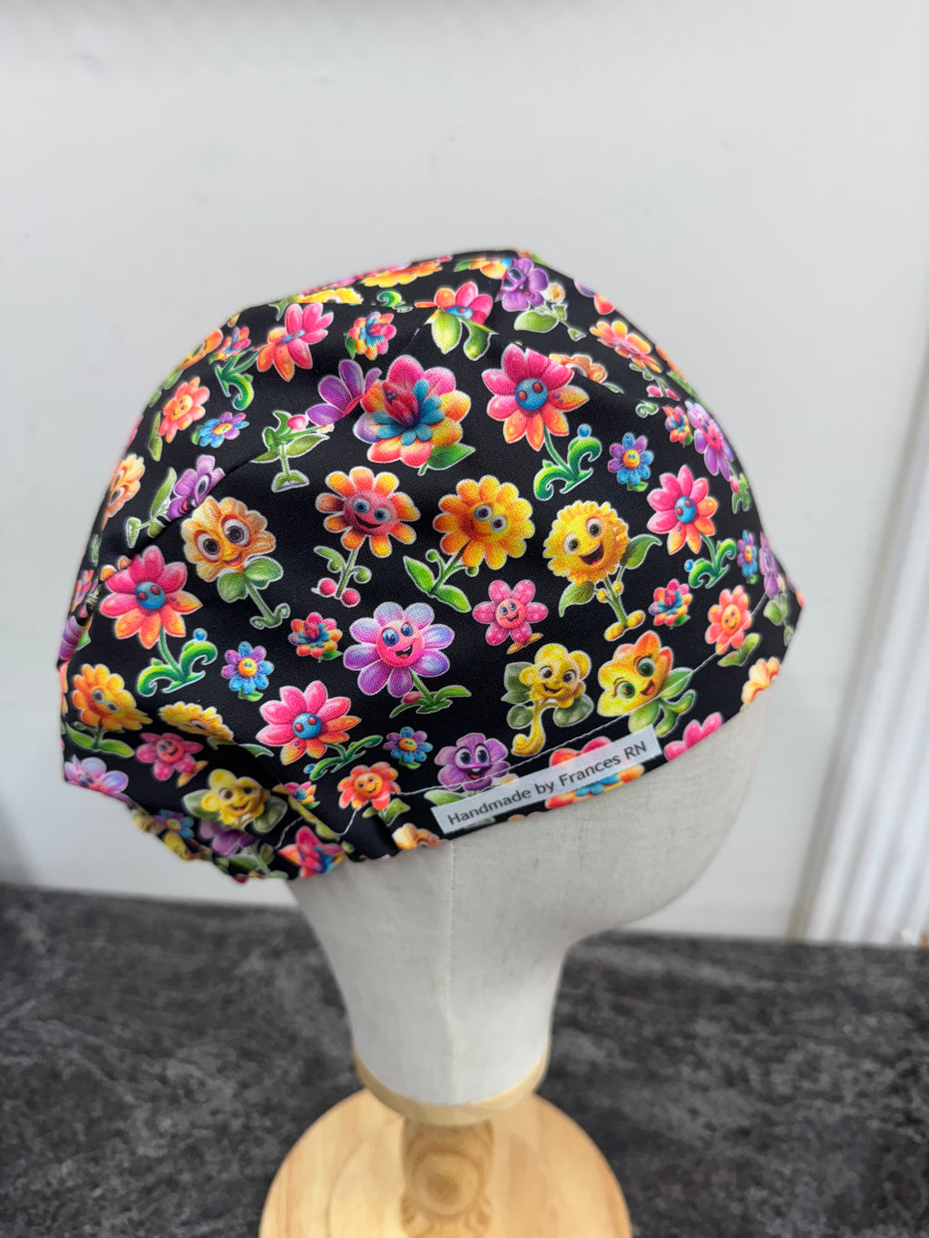 Cute flower scrub cap