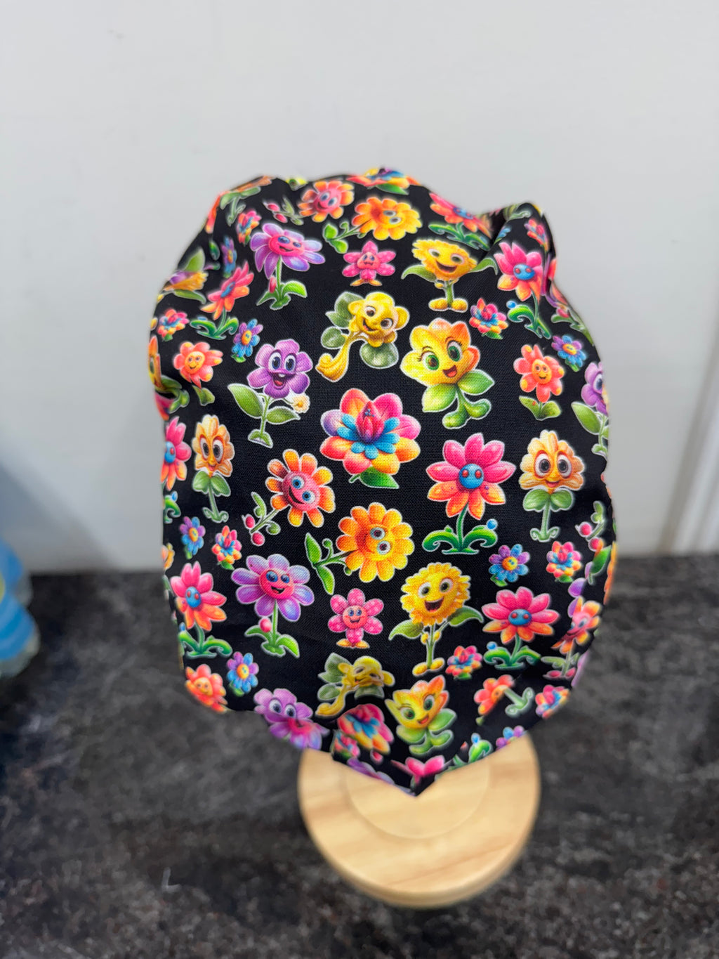 Cute flower scrub cap